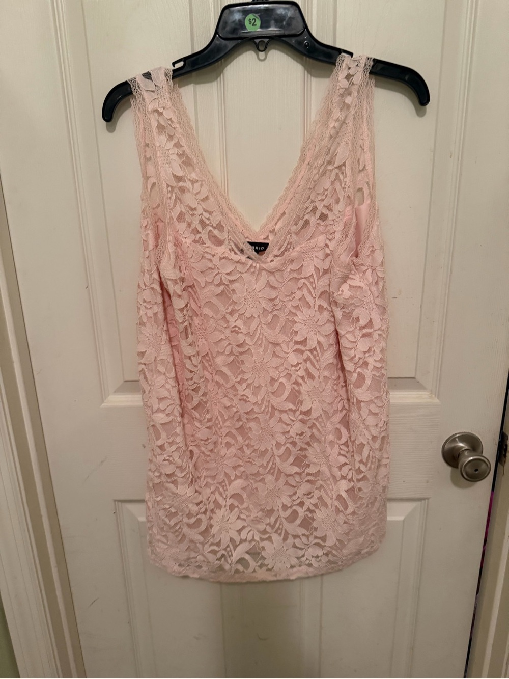 torrid Blush Pink Lace V-Neck Cami